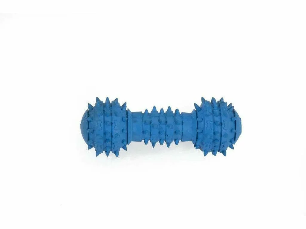 Rubber Toy With Squeaker - Bone With Nubby  Surface - Cm14 Pets Qatar