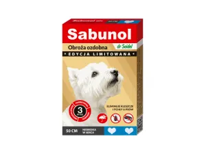 Sabunol Blue In Hearts Anti-Flea And Anti-Tick Collar For Dog 50Cm Pets Qatar