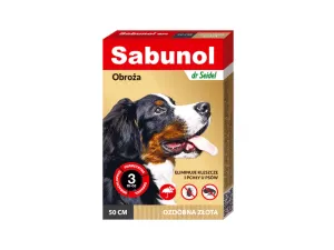 Sabunol Gpi Collar For Dog Golden Color, 50 Cm Pets Qatar