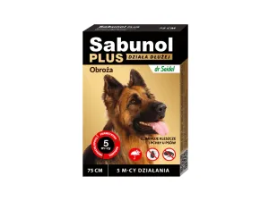 Sabunol Plus 5 Months   - Anti-Flea And Anti-Tick Collar For Dogs 75 Cm Pets Qatar