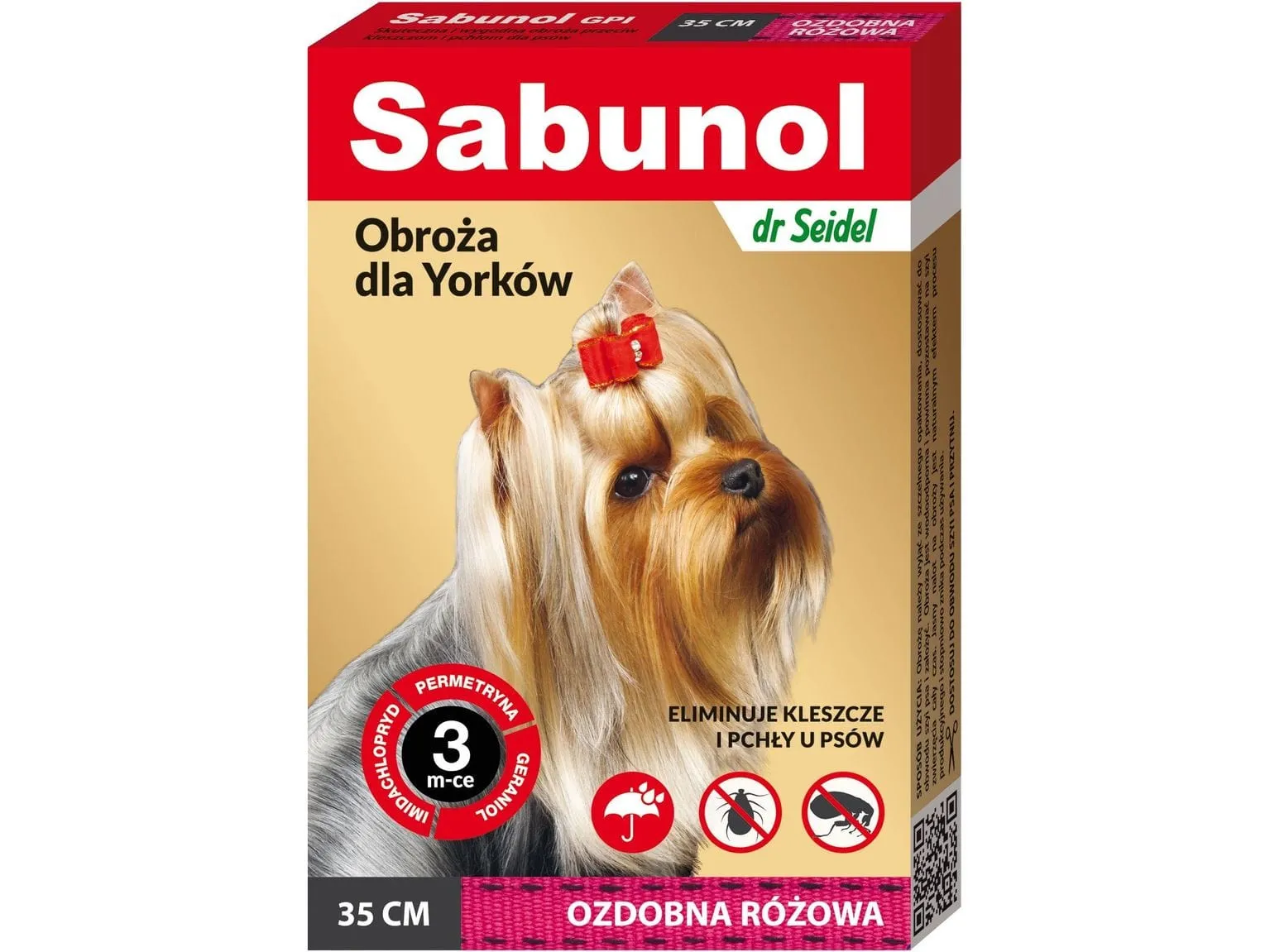 SABUNOL - reflective collar against ticks and fleas for dog 35 cm Pets Qatar