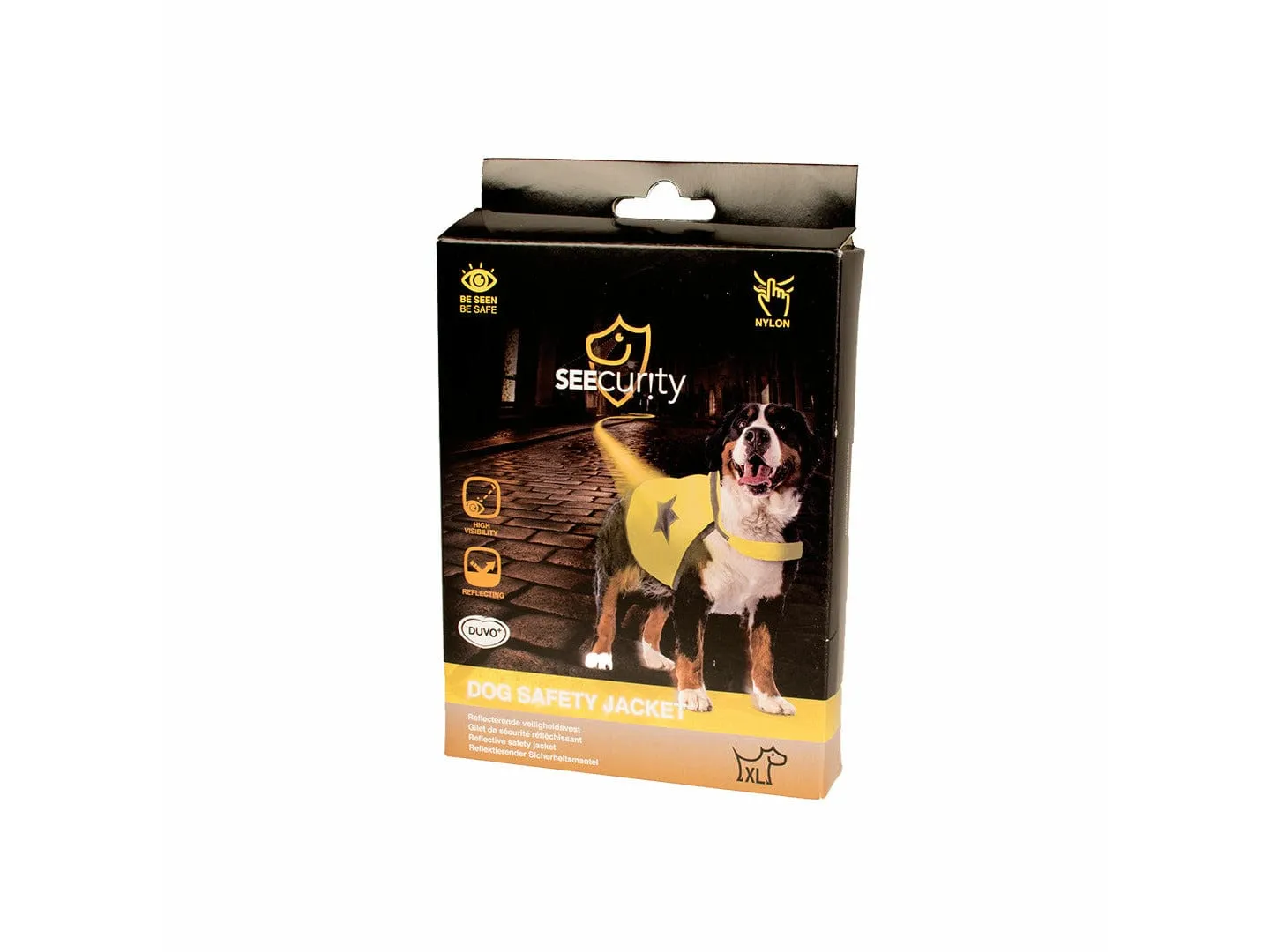 Safety Jacket Fluo S: 40cm neon yellow Pets Qatar