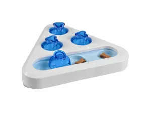 Seek n snack puzzle - triangle 24x24x5,5cm white/blue Pets Qatar