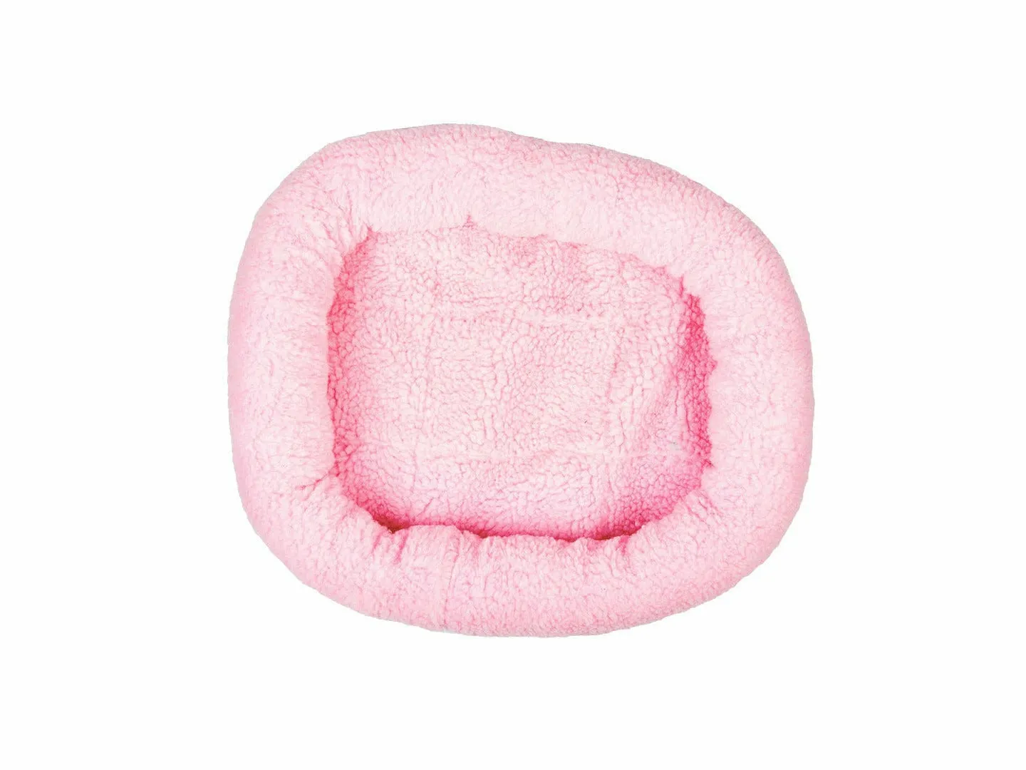 Sheepskin bed Oval 40x45cm pink Pets Qatar
