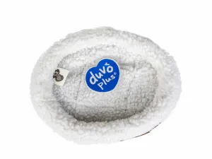 SHEEPSKIN OVAL BASKET 27x21cm brown Pets Qatar