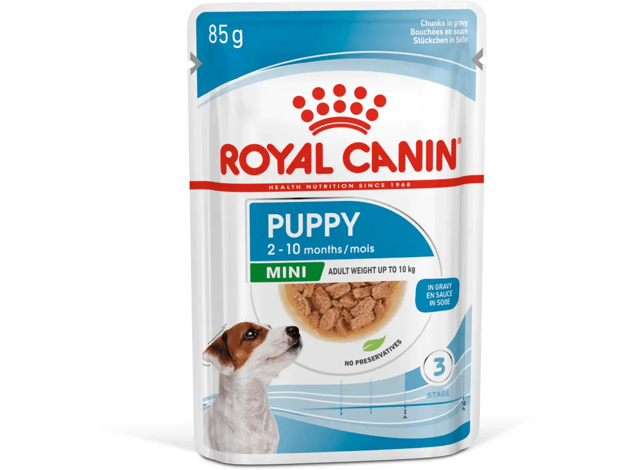Size Health Nutrition Mini Puppy -Pouches 85G Pets Qatar