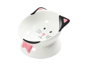 Slant Mouth High Cat Head Slant Bowl Pets Qatar