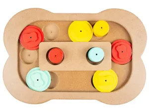 Slide `N Snack Puzzle - Bone 28X19X2,5Cm Multicolour Pets Qatar