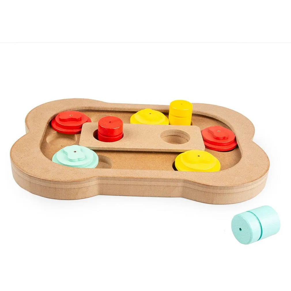 Slide `N Snack Puzzle - Bone 28X19X2,5Cm Multicolour Pets Qatar