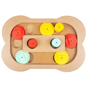 Slide `N Snack Puzzle - Bone 28X19X2,5Cm Multicolour Pets Qatar
