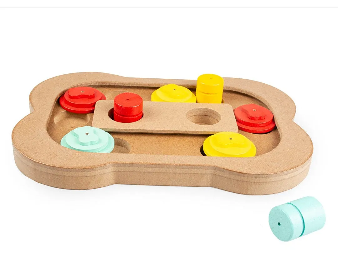 Slide `N Snack Puzzle - Bone 28X19X2,5Cm Multicolour Pets Qatar