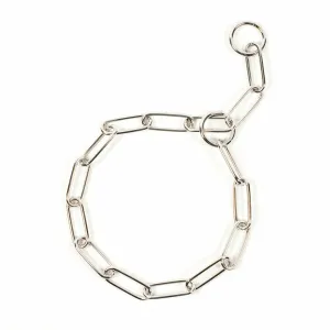 Slip collar with big links, chromed 80cm/4mm Pets Qatar