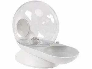 Snail-Shaped Water Dispenser Grey 30*23.8Cm 680G Grey Pets Qatar