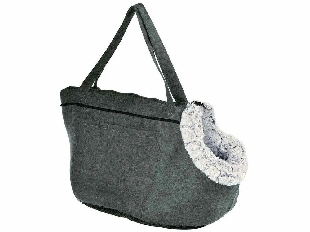 SNAKE SUEDE BAG - L SNAKE (WHITE WITH BLACK), 45 X 50 CM Pets Qatar