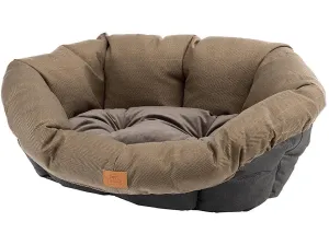 Sofa 2 Tweed Cushion Brown Pets Qatar