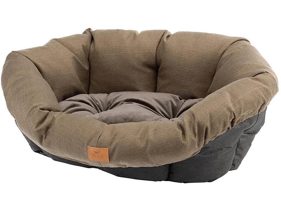 Sofa 2 Tweed Cushion Brown Pets Qatar