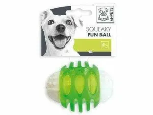 SQUEAKY FUN BALL - Ø 6.7 CM GREEN Pets Qatar