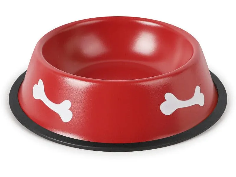 Stainless Steel Paint Dog Bowl Pets Qatar