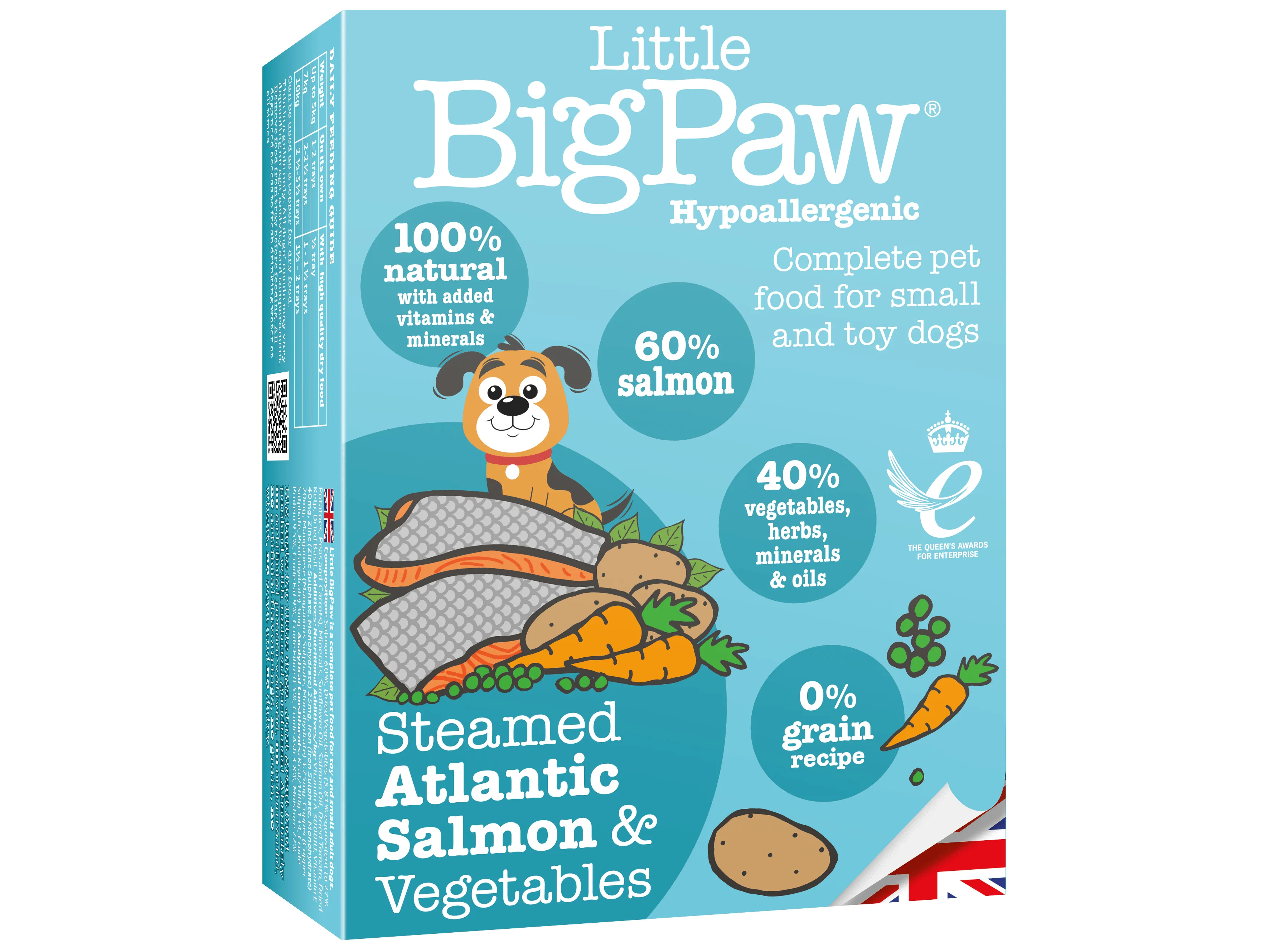 Steamed Atlantic Salmon & Vegetables 7x150 Gram /Little BigPaw Pets Qatar