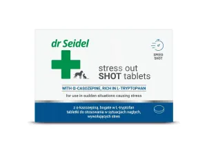 STRESS OUT SHOT TABLETS for use in emergency situations that cause stress 10 tabl. Pets Qatar