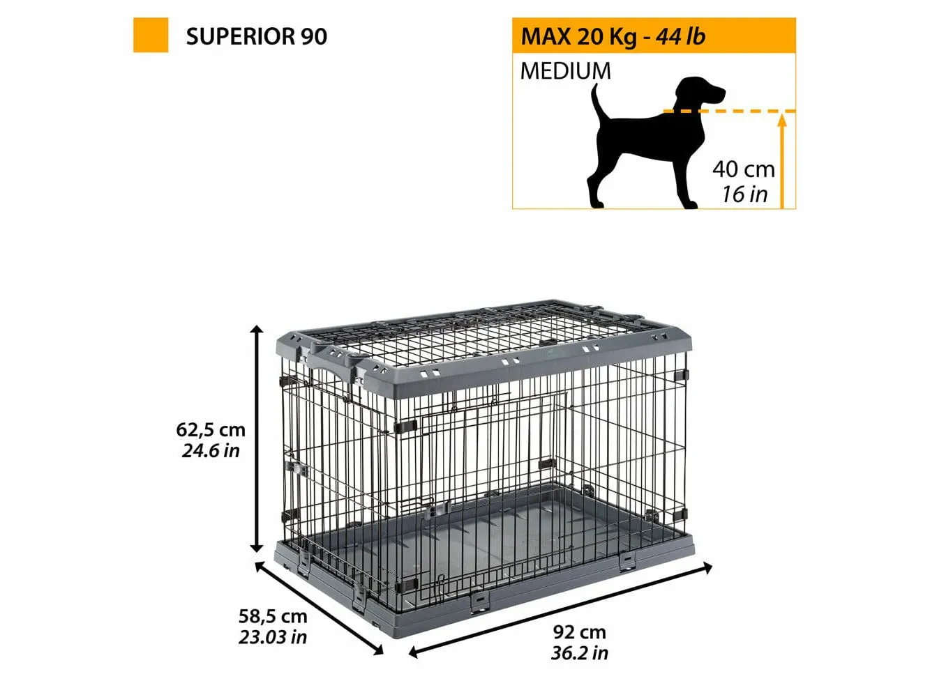 Superior 90 Black Pets Qatar