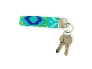 Teal Key Fob Wristlet Charlotte's Pet