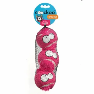 TENNISBALL BREEZY LARGE 3pcs 7,5cm pink Pets Qatar