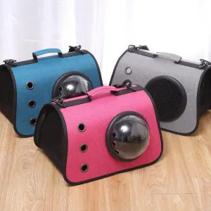 Three-Hole Breathable Linen Space Cover Foldable Cat Bagpet Carriers 40*25*25Cm Pets Qatar