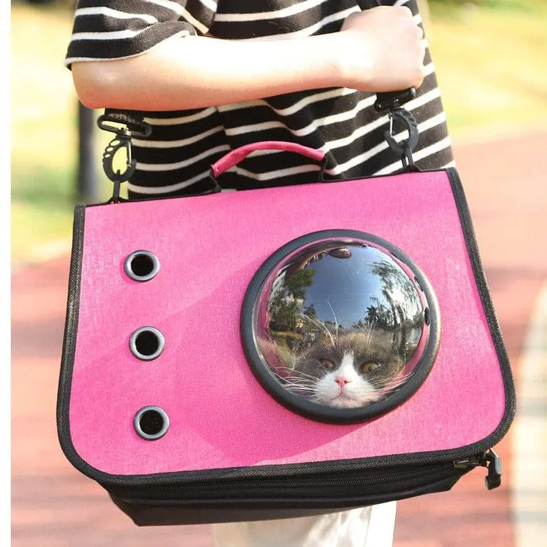 Three-Hole Breathable Linen Space Cover Foldable Cat Bagpet Carriers 40*25*25Cm Pets Qatar