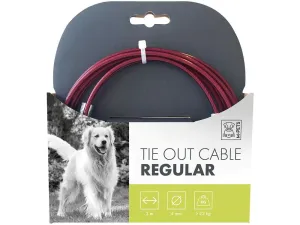 TIE OUT CABLE REGULAR - 920LB-3M RED Pets Qatar