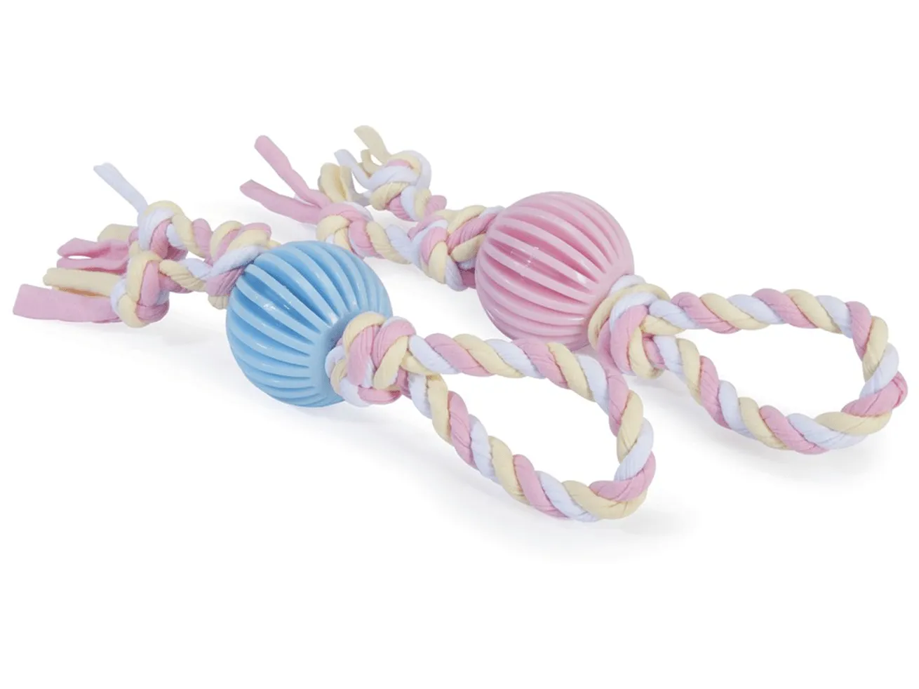 Tpr Ball (55Mm) With Fabric Rope - Cm30 Pets Qatar