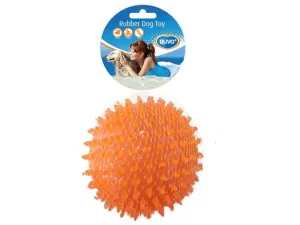 TPR Hedgehog Ball 12cm orange/green Pets Qatar