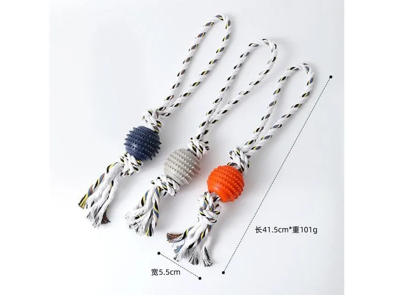 TPR portable cotton rope toys 1 Pets Qatar