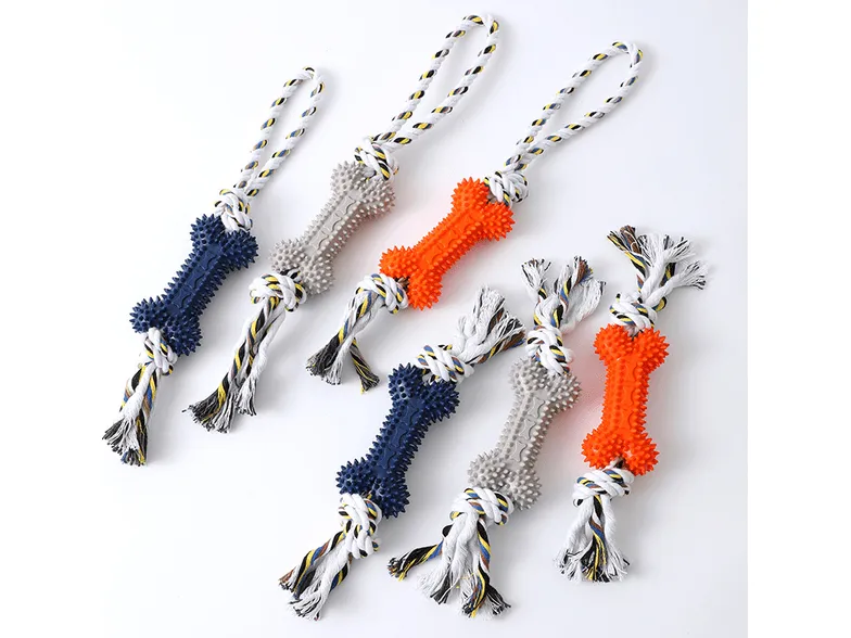 TPR portable cotton rope toys 2 Pets Qatar