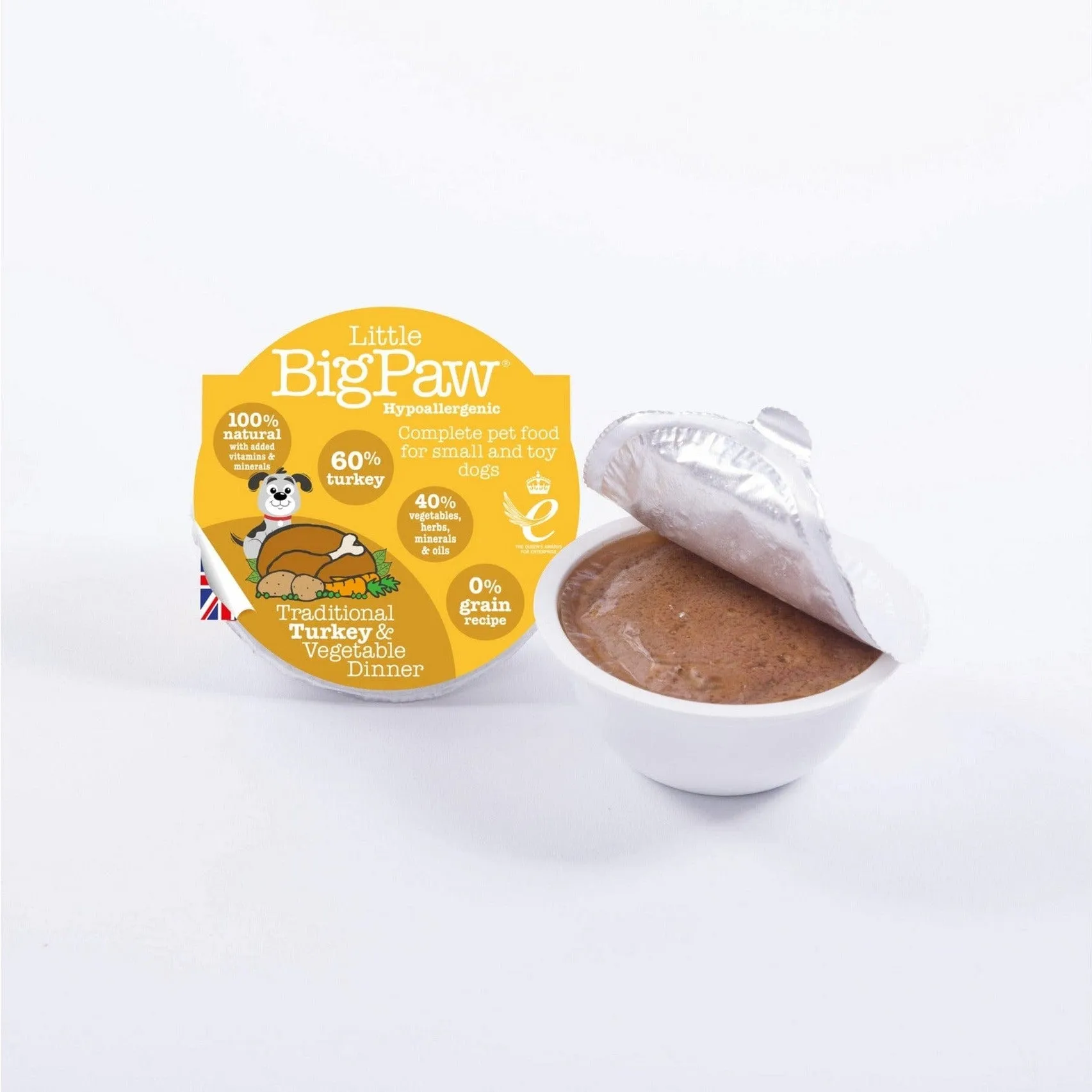 Traditional Turkey & Vegetable Dinner 85g /Little BigPaw Pets Qatar