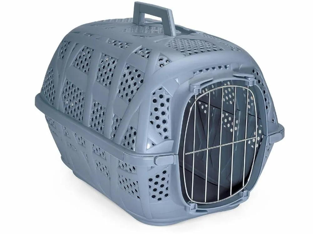 Trasp. Carry Sport Metal Blu Scuro Pets Qatar