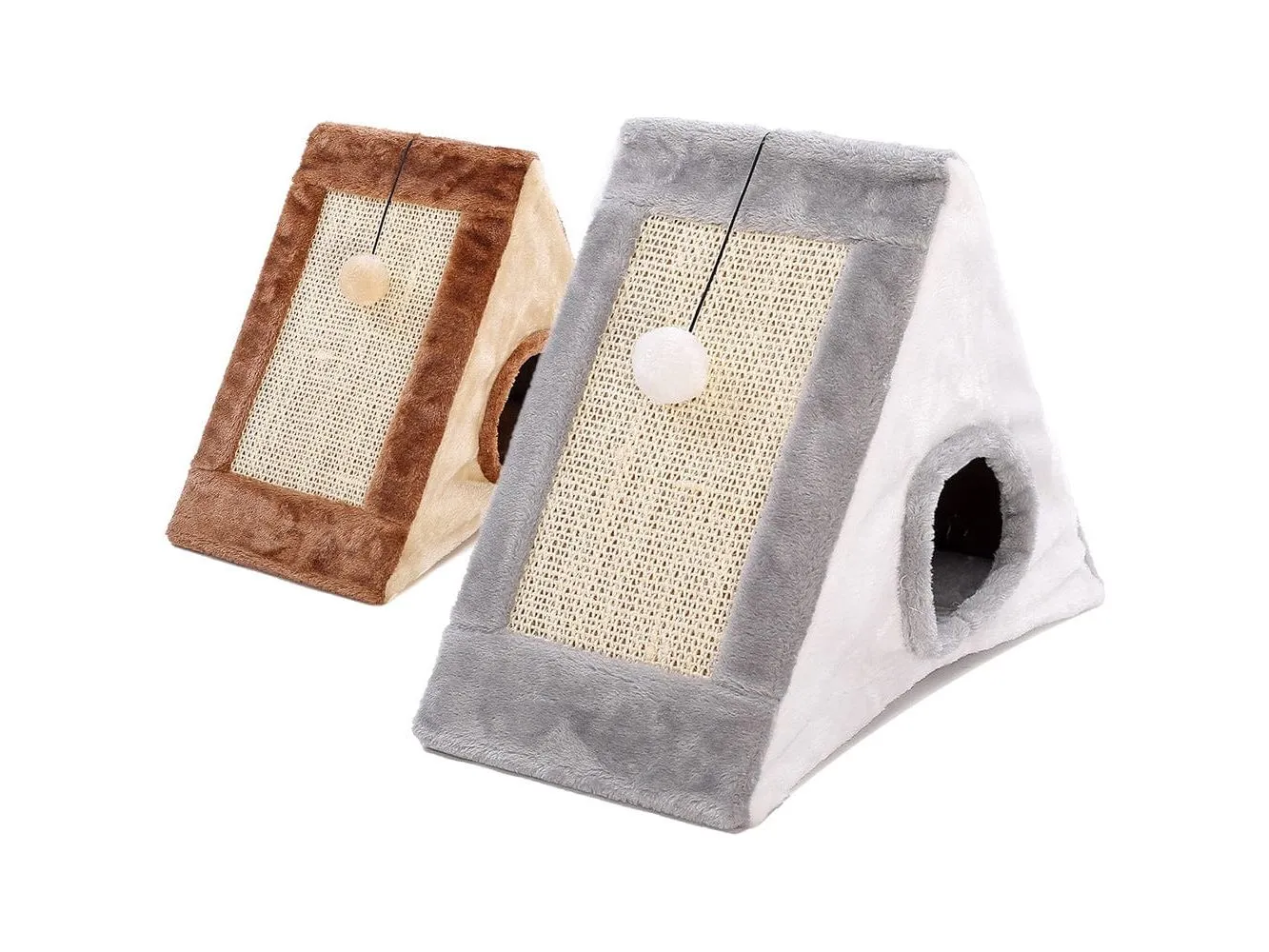 Triangular Grinding Claw Cat Climbing Frame 55x27x50Cm Pets Qatar