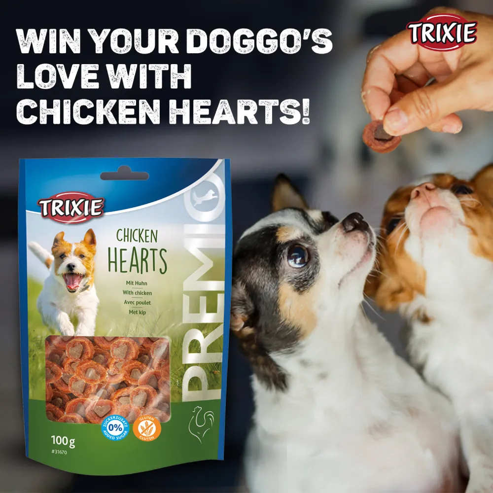 Trixie Premio Chicken Hearts Dog Treats