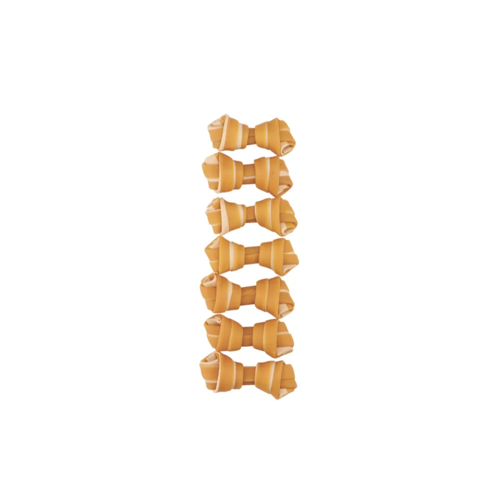 TRUSTY Knotted bones Chicken Flavor - SWEET POTATO DISPLAY 6.4 cm