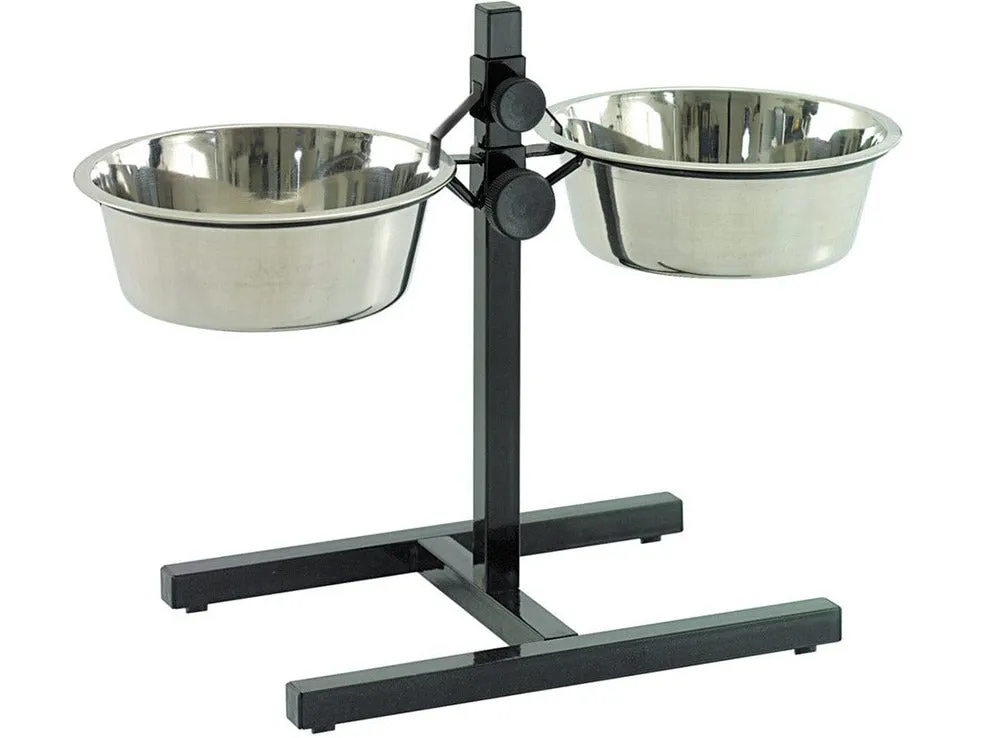 Twin Feeder H-Stand   Bowls Pets Qatar