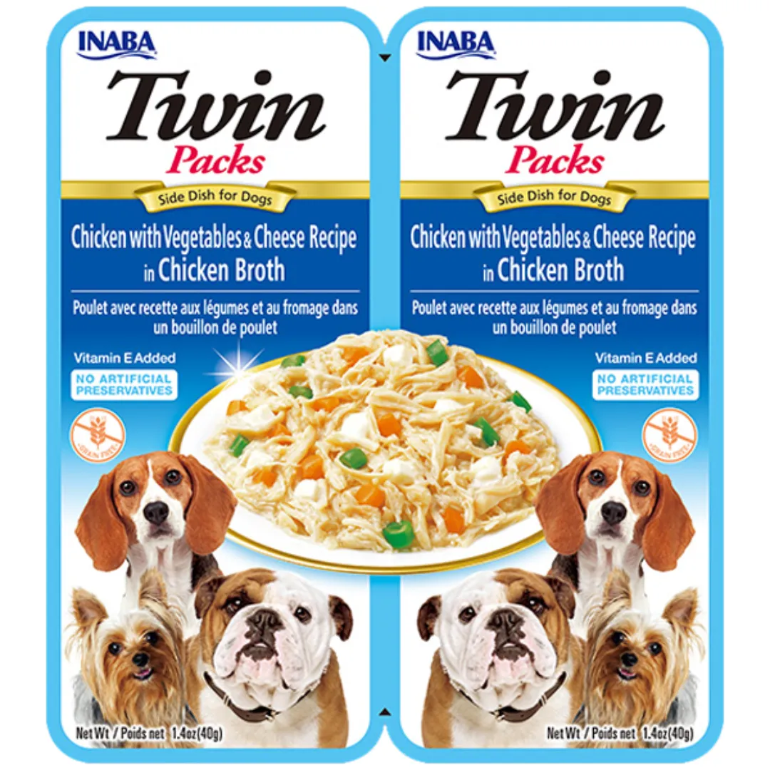 Twin Packs Chicken with Vegetables & Cheese Recipe in Chicken Broth 2X35g Pets Qatar