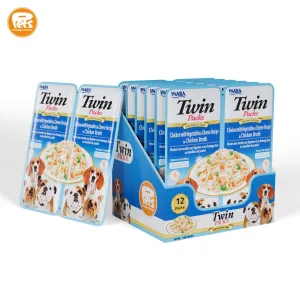 Twin Packs Chicken with Vegetables & Cheese Recipe in Chicken Broth 2x35gx6 cups Pets Qatar