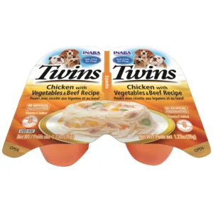 Twins Chicken with Vegetables & Beef Recipe 2X35g Pets Qatar