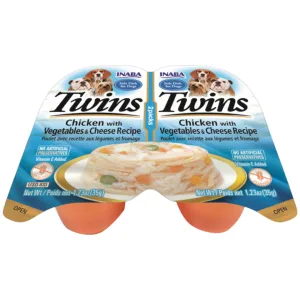 Twins Chicken with Vegetables & Cheese Recipe 2X35g Pets Qatar