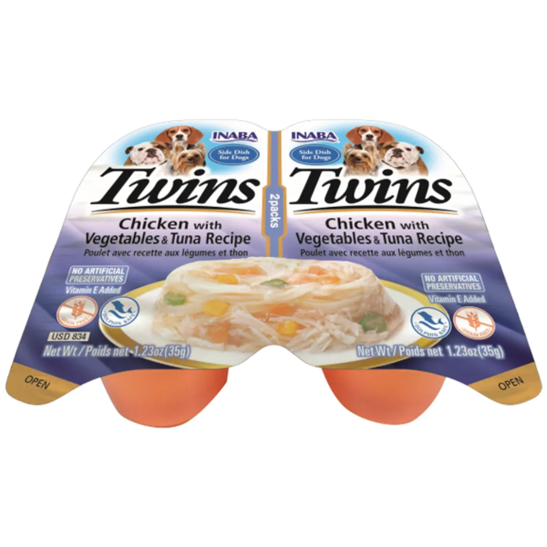 Twins Chicken with Vegetables & Tuna Recipe 2x35g Pets Qatar