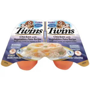 Twins Chicken with Vegetables & Tuna Recipe 2x35g Pets Qatar