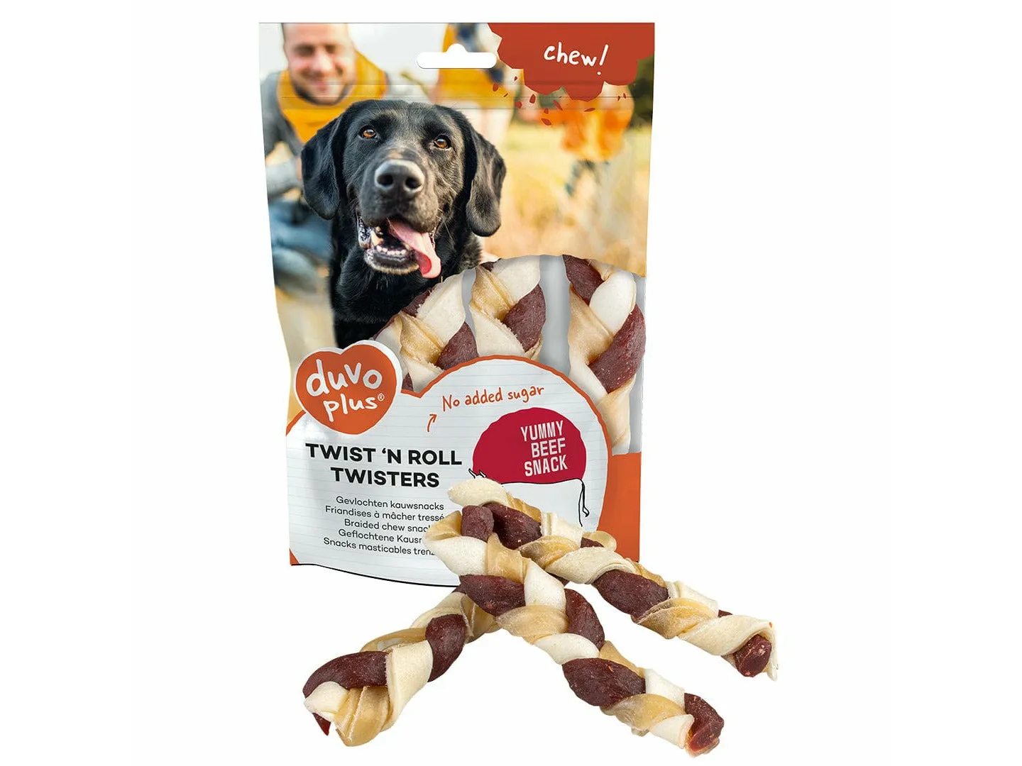 Twist `n Roll Twisters beef 12,5cm  - S - 3pcs Pets Qatar