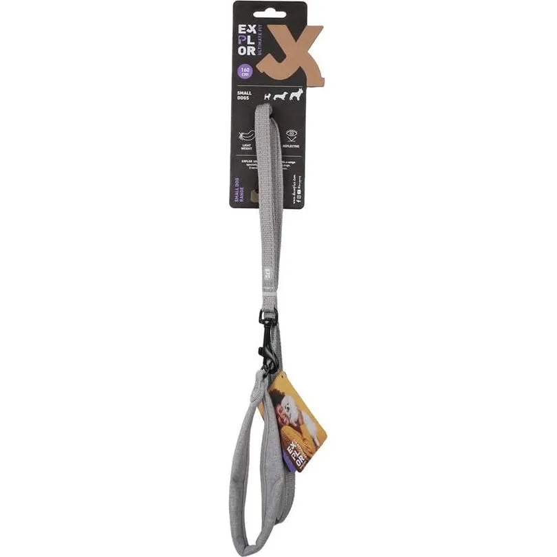 Ultimate fit small dog leash 160cm - 12mm grey Pets Qatar