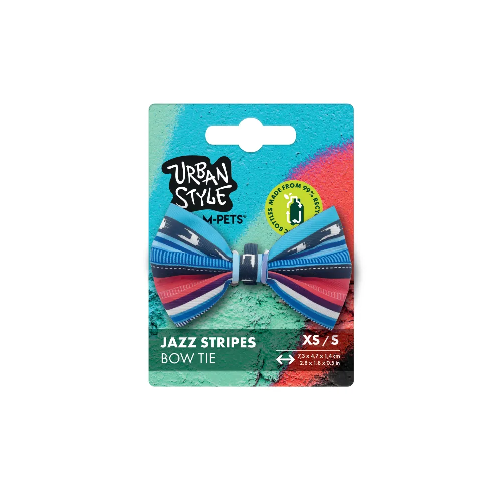 URBAN STYLE Jazz Stripes Bow Tie