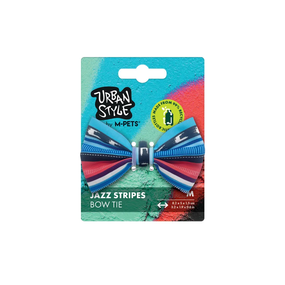 URBAN STYLE Jazz Stripes Bow Tie